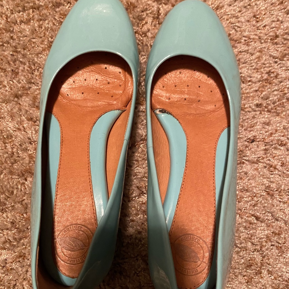 Tiffany Blue Wedges